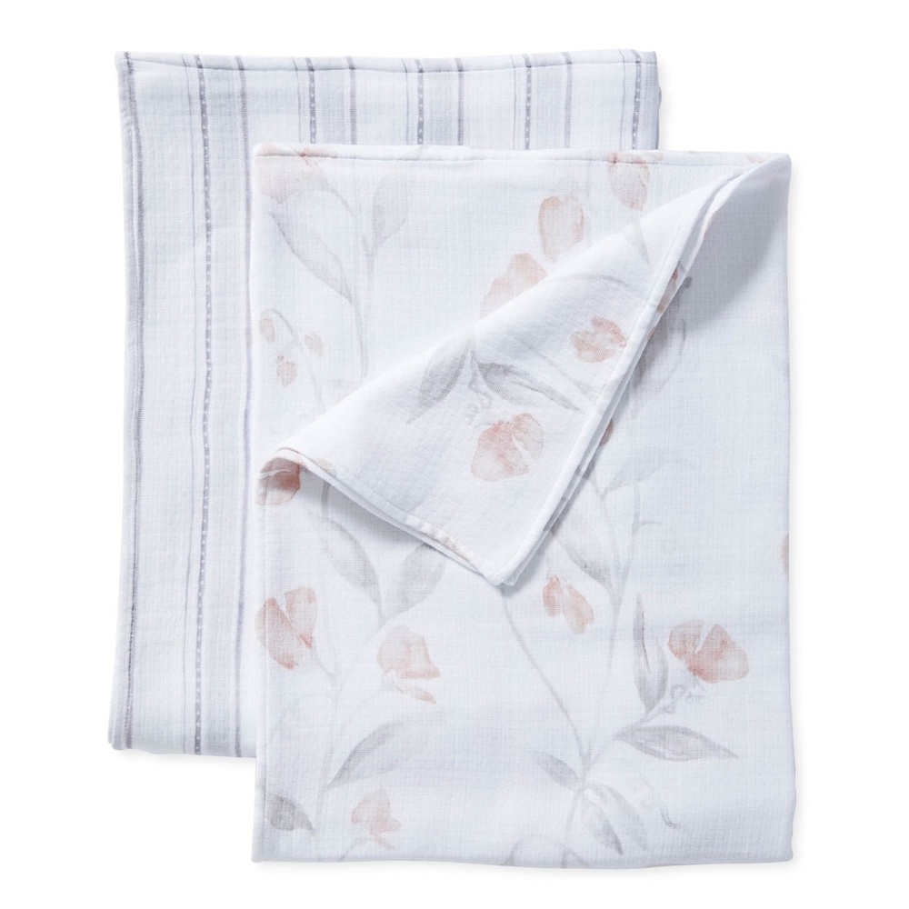 Serena & Lily Sweet Pea Swaddle Set
